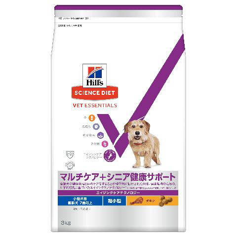 サイエンス・ダイエット ベット・エッセンシャル 小型犬用 マルチケア＋シニア健康サポート（避妊・去勢後にも）超小粒 高齢犬 7歳以上 チキン 3kg