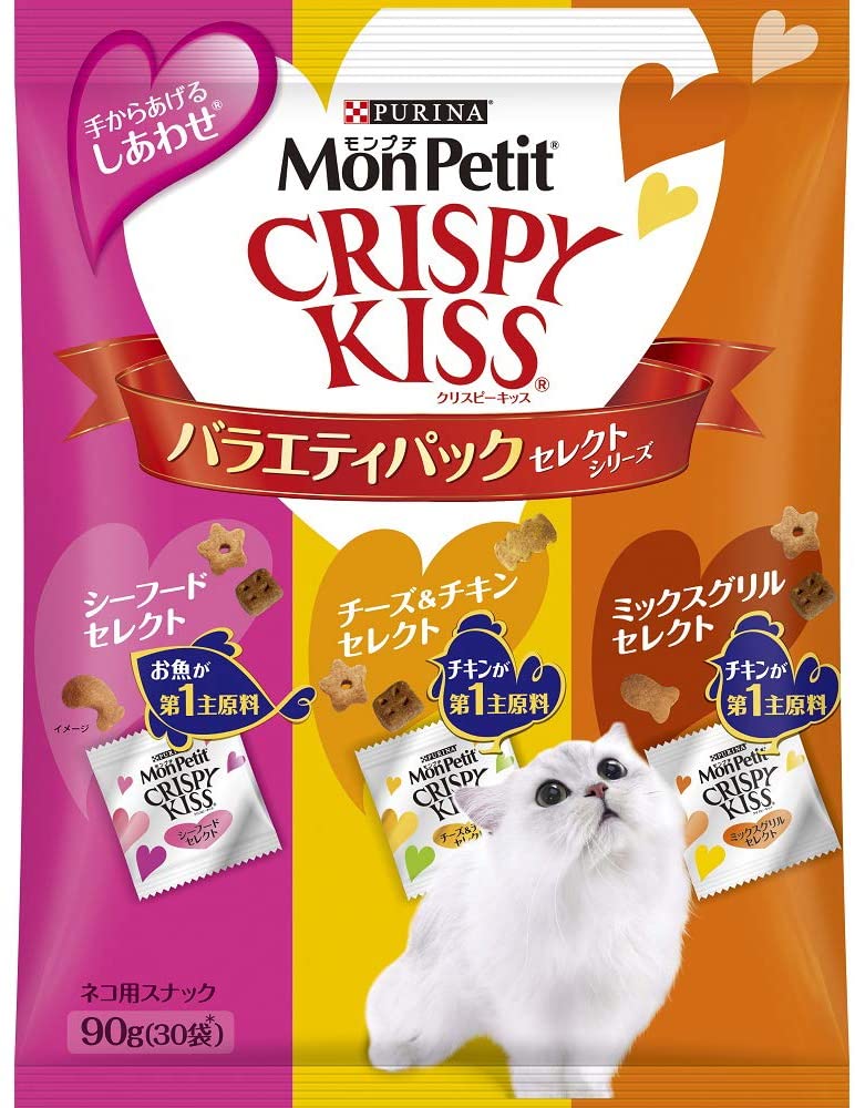 市場 モンプチ クリスピーキッス 猫用おやつ バラエティパック