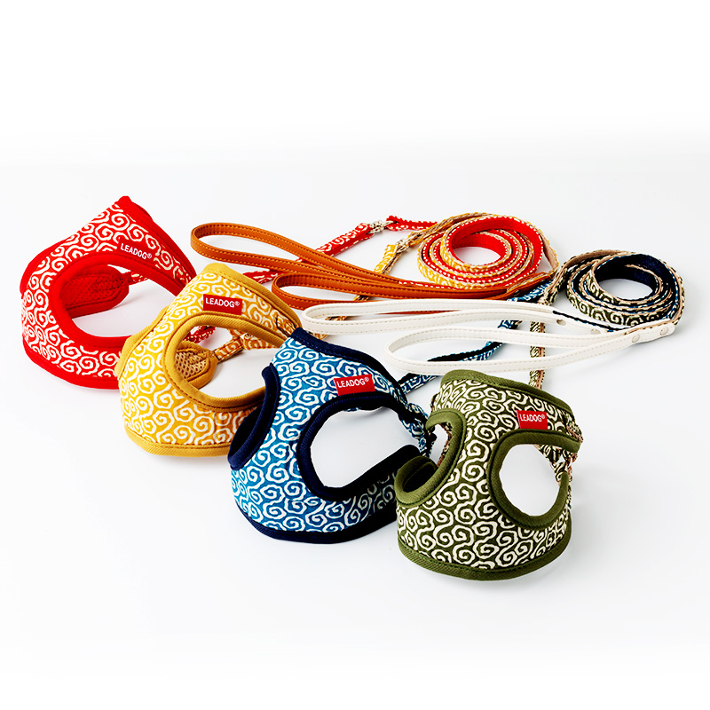 唐草 キャットハーネスリード Sサイズ オリーブ