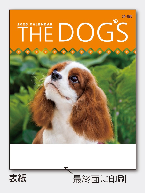 【２】【2026年名入れカレンダー】THE DOGS SA-020