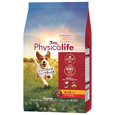 Physicalife 成犬用 ビーフ＆大豆入り 2kg