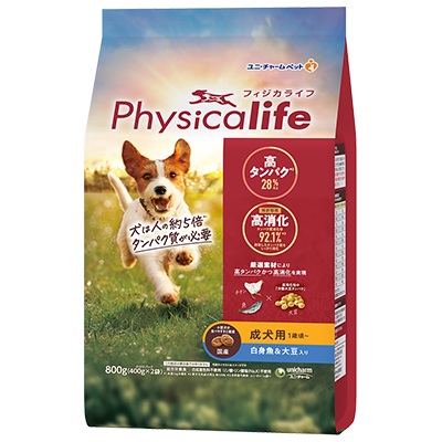 Physicalife 成犬用 白身魚＆大豆入り 800g