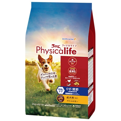 Physicalife 成犬用 ひざ・関節の健康維持用 チキン＆大豆入り 2kg