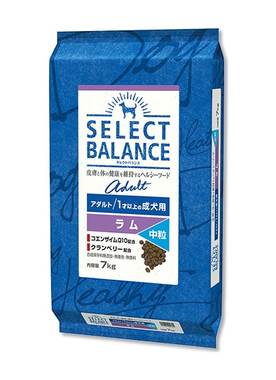 セレクトバランス アダルト ラム 中粒 1才以上の成犬用 7kg