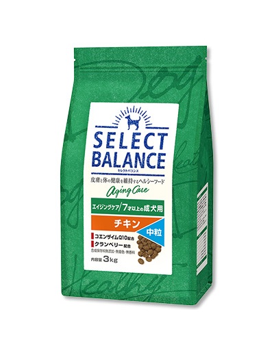 セレクトバランス エイジングケア チキン 中粒 7才以上の成犬用 3kg