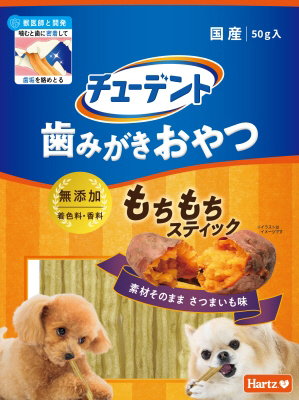 チューデント 歯みがきおやつ もちもちスティック さつまいも味 50g