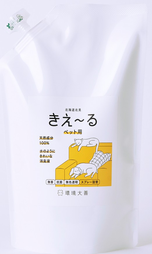 きえーる D ペット用 詰替 1L