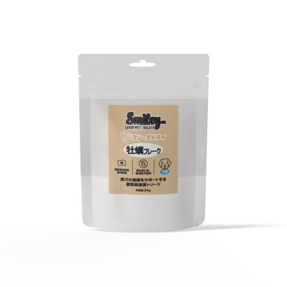 Smiley 犬用フリーズドライ 牡蠣フレーク 34g