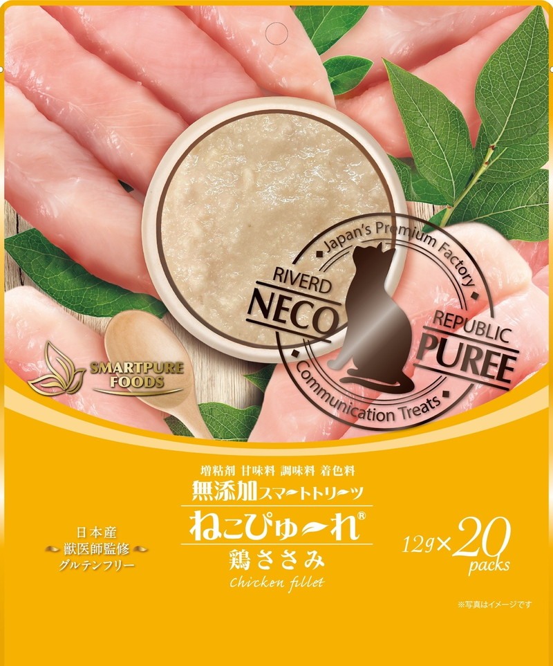 ねこぴゅーれ 無添加スマートトリーツ 鶏ささみ 12g×20本: 500｜業務用