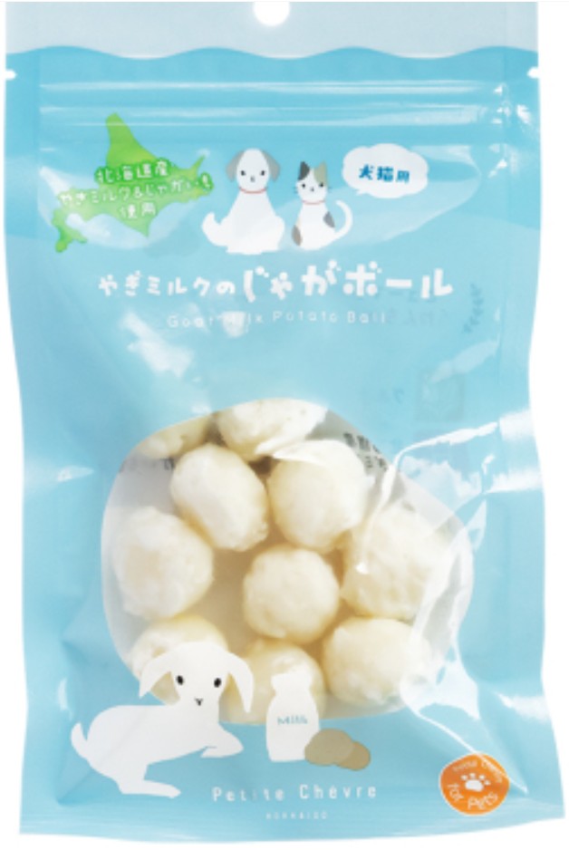 【注文単位6個】【冷凍】 やぎミルクのじゃがボール 犬猫用 50g