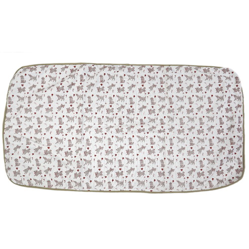 盲導犬チャリティー ひんやりマット グレー×ピンク LL