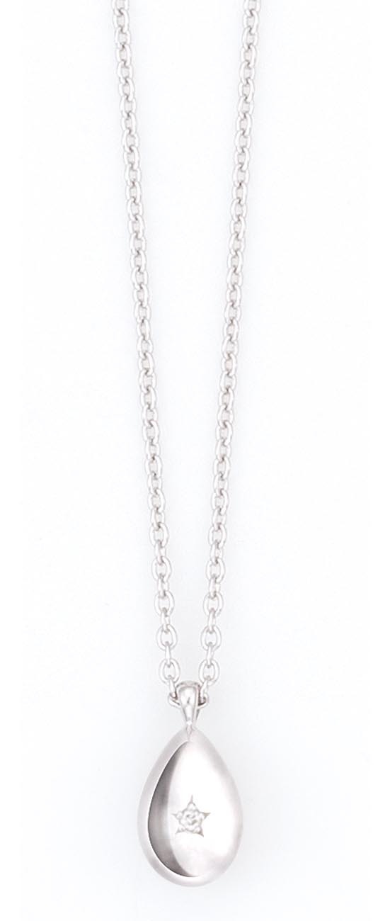 遺骨ペンダント プチウフ ダイヤモンド シルバー