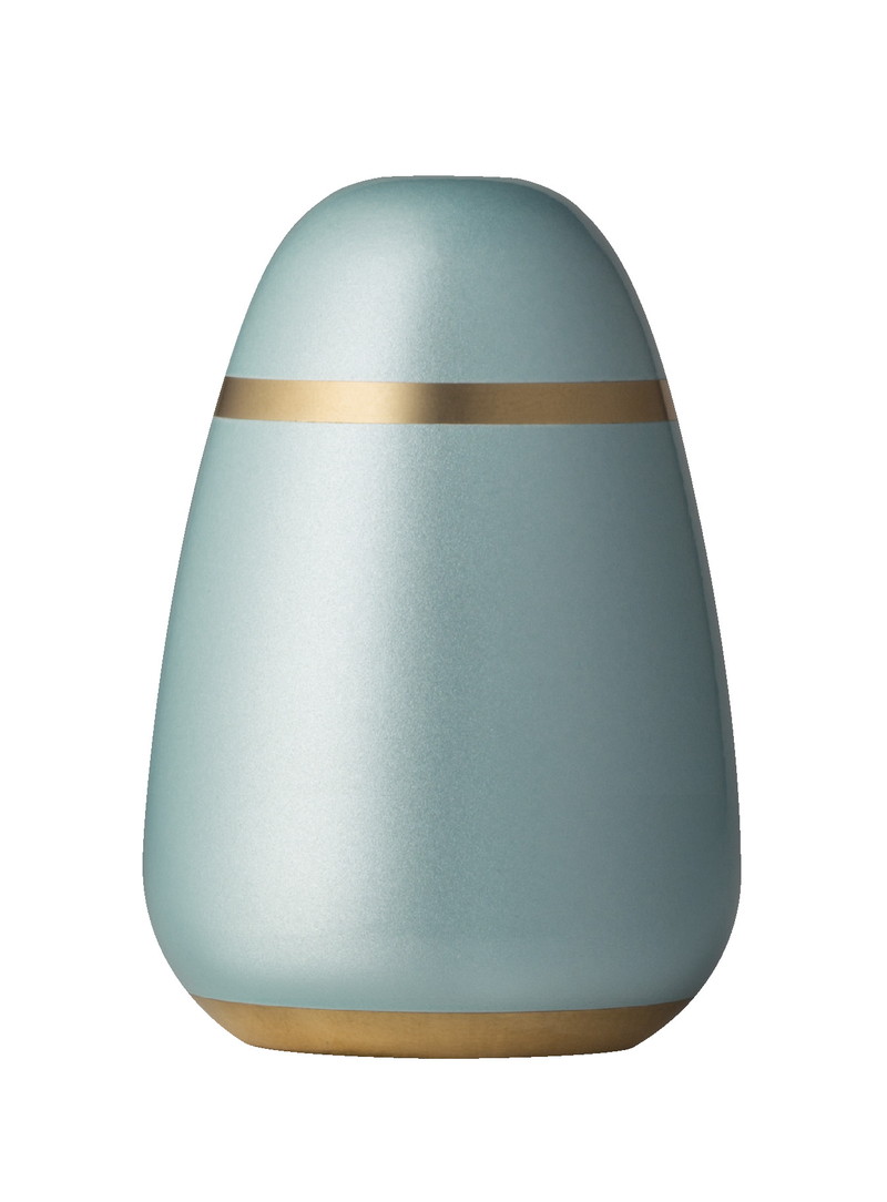 ミニ骨壷 パレットエッグ シルキーブルー