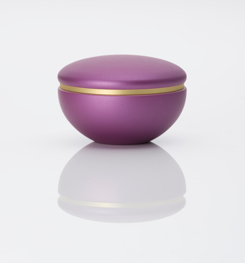 ミニ骨壺 わかな 葡萄色