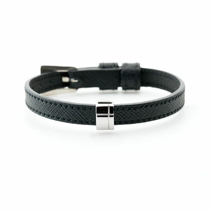 遺骨アクセサリー リストブレス アーチ シルバー ブラック