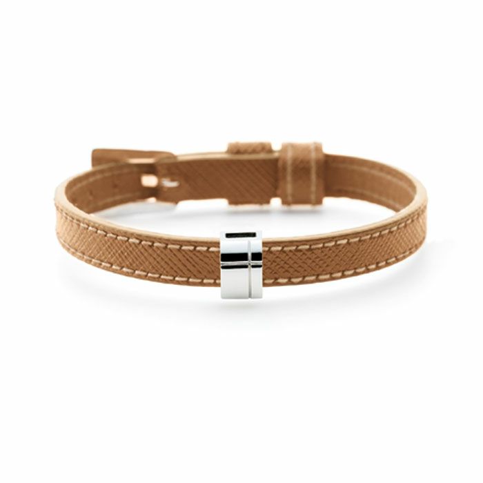 遺骨アクセサリー リストブレス アーチ シルバー ブラウン