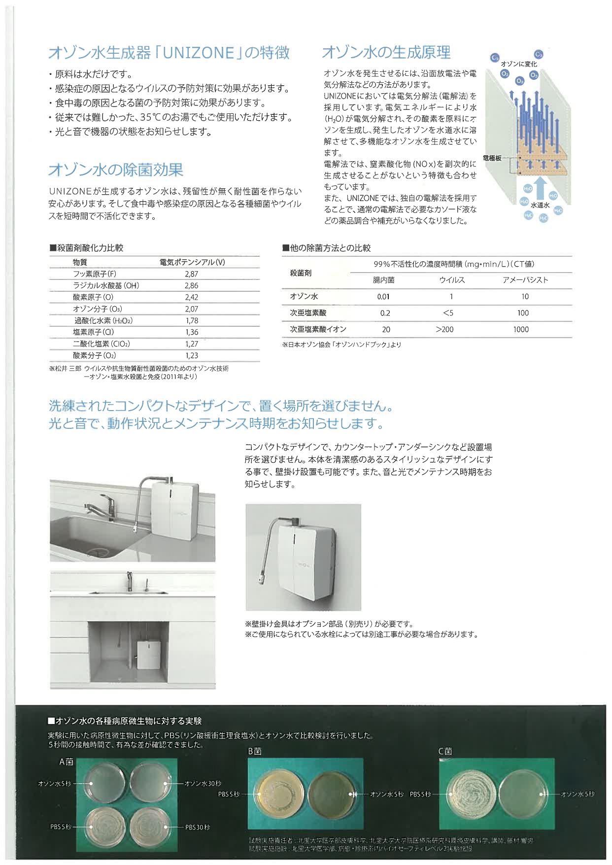 オゾン水生成器 UNIZONE シャワー部品セット付き: 400｜業務用トリミング用品通販ショップ【ペットワゴン】