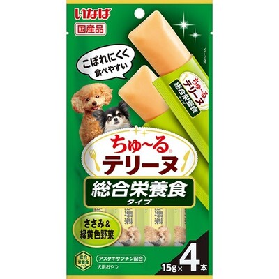 ちゅーるテリーヌ 総合栄養食タイプ ささみ＆緑黄色野菜 15g×4P