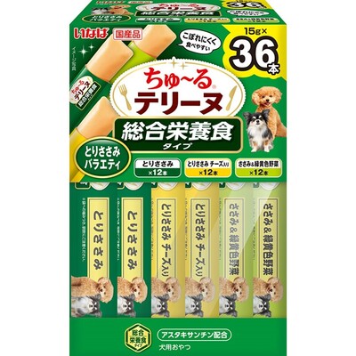 ちゅーるテリーヌ 総合栄養食タイプ とりささみバラエティ 15g×36P