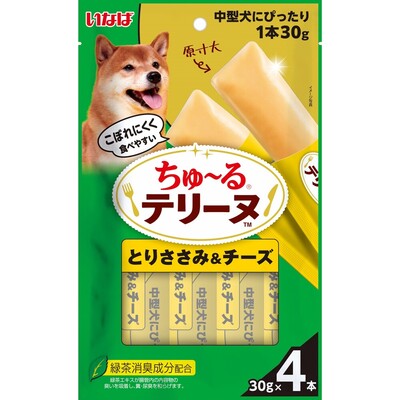 ちゅーるテリーヌ 中型犬用 とりささみ＆チーズ 30g×4P