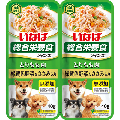 ツインズ とりもも肉 緑黄色野菜＆ささみ入り 80g