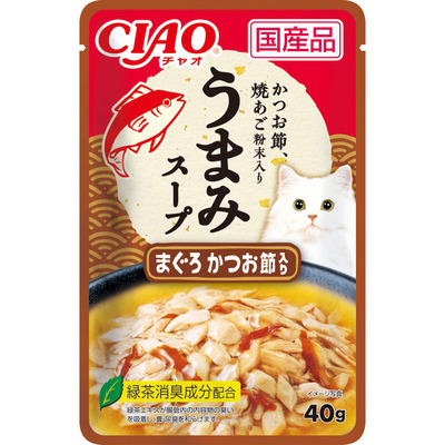 CIAO うまみスープ まぐろ かつお節入り 40g