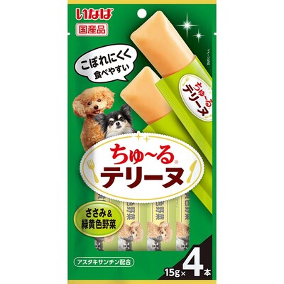 ちゅーるテリーヌ ささみ＆緑黄色野菜 15g×4P
