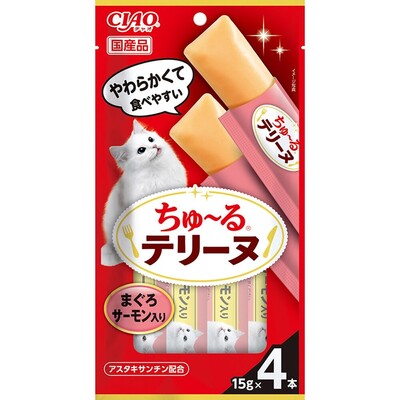 CIAO ちゅーるテリーヌ まぐろ サーモン入り 15g×4P