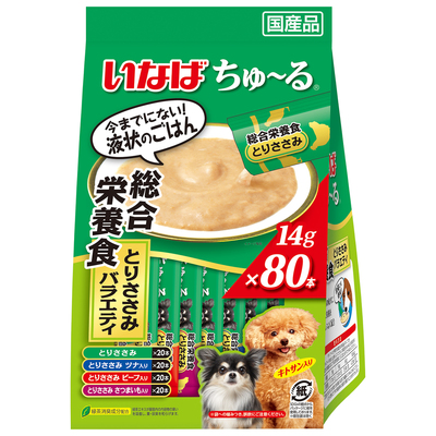 いなば ちゅーる 総合栄養食 とりささみバラエティ 14g×80本入り