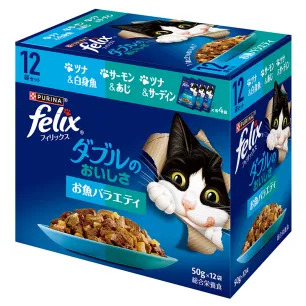 フィリックス ダブルのおいしさ お魚バラエティ 50g×12袋