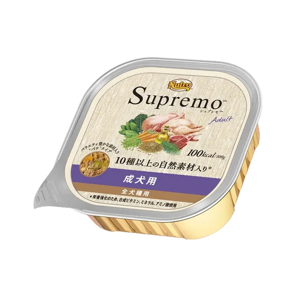 【ブリーダー】ニュートロ シュプレモ 成犬用 トレイ 100g×96個