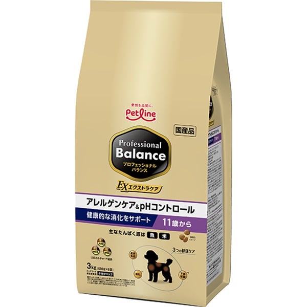 プロフェッショナル・バランス エクストラケア アレルゲンケア＆pHコントロール 健康的な消化をサポート 11歳から 3kg
