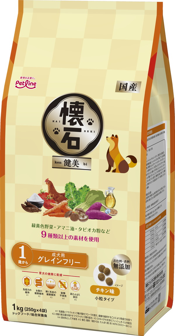 懐石 健美 グレインフリー 1歳から 1kg