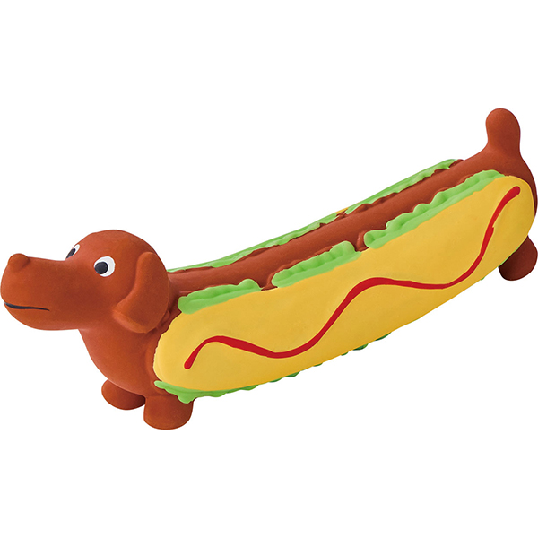 犬用おもちゃ ながーいラテックスTOY ホットドッグ(ホットドッグ): 300