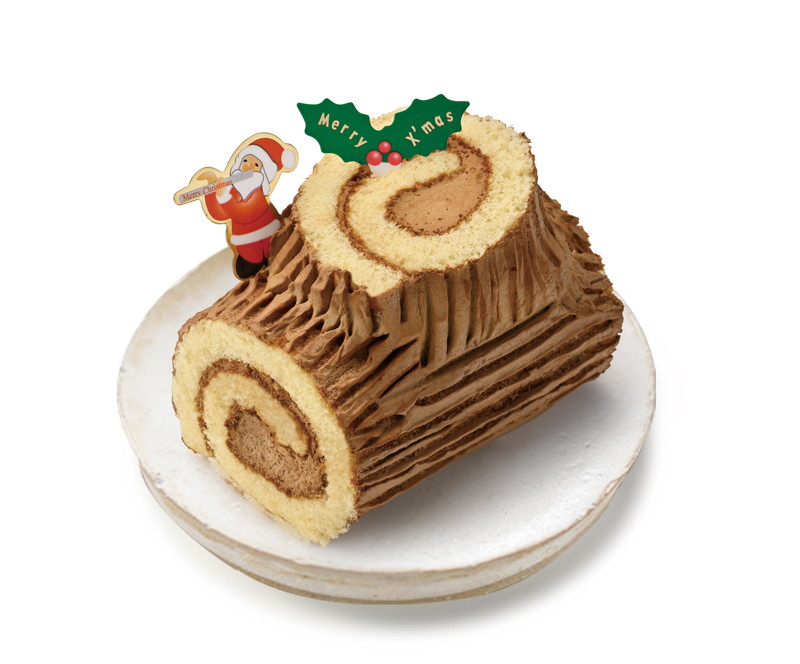 クリスマスケーキ 犬猫用笛吹サンタのブッシュドノエル