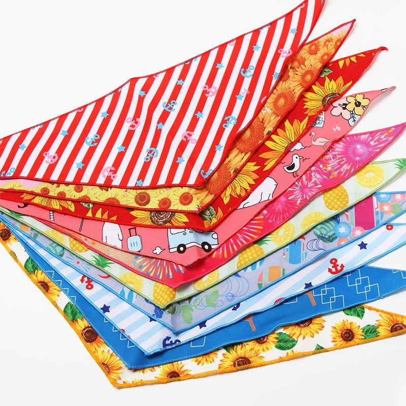 7212 デザインバンダナ 夏のアソート 10枚入 SS