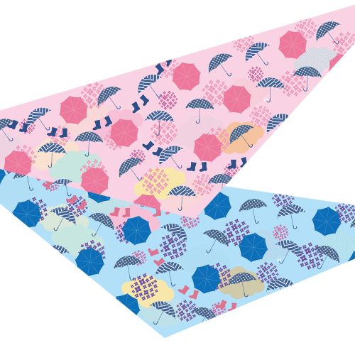 7218 デザインバンダナ アンブレラ 10枚入り 【サイズ：SS/M】 SS