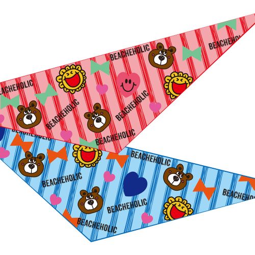 7230 デザインバンダナ ファニーベー君 10枚入り 【サイズ：SS～M】 SS