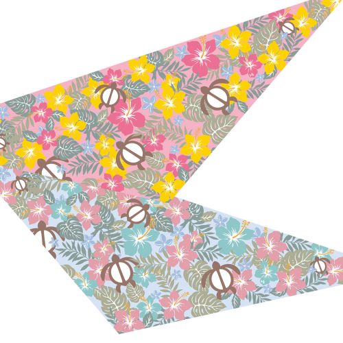 7233 デザインバンダナ モアナガーデン 10枚入り 【サイズ：SS～M】 SS