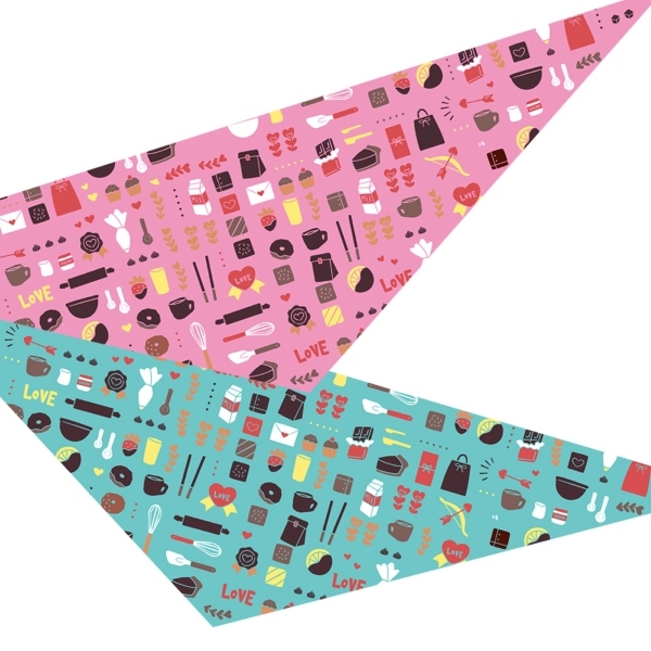 7259 デザインバンダナ スイートキッチン 10枚入り SS