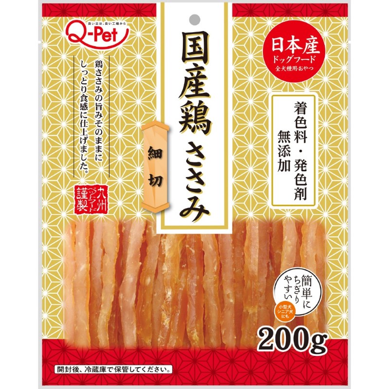 Q-Pet 国産鶏 ささみ 細切 200g