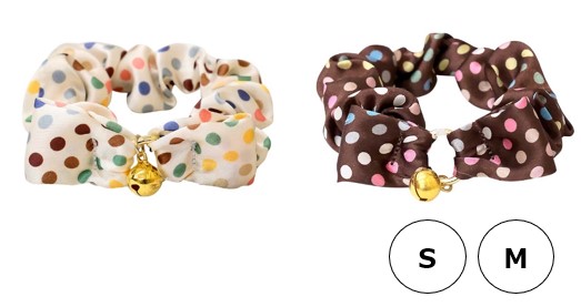 マイスター フリー カラー カラフル ドット S/M ホワイト/ブラウン （ Sサイズ ホワイト ）