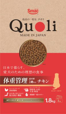 Quoli 体重管理 成犬用 1歳以上 チキン 1.8kg