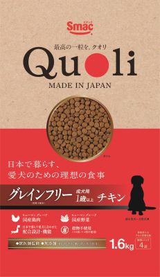 Quoli グレインフリー 成犬用 1歳以上 チキン 1.6kg