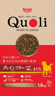 Quoli グレインフリー 成犬用 1歳以上 まぐろ 1.6kg