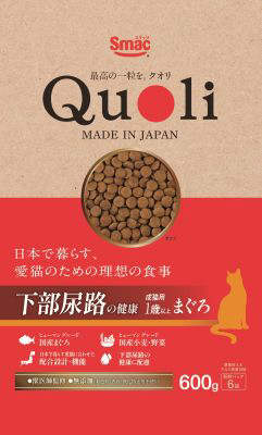 Quoli 下部尿路の健康 成猫用 1歳以上 まぐろ 600g