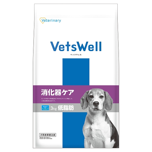 ベッツウェル 犬用食事療法食 消化器ケア 低脂肪 3kg: 900｜業務用