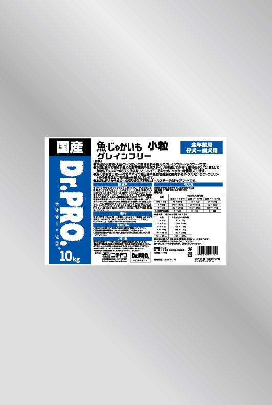 【ブリーダー】 Dr.PRO. グレインフリー 魚・じゃがいも 小粒 全年齢用 10kg