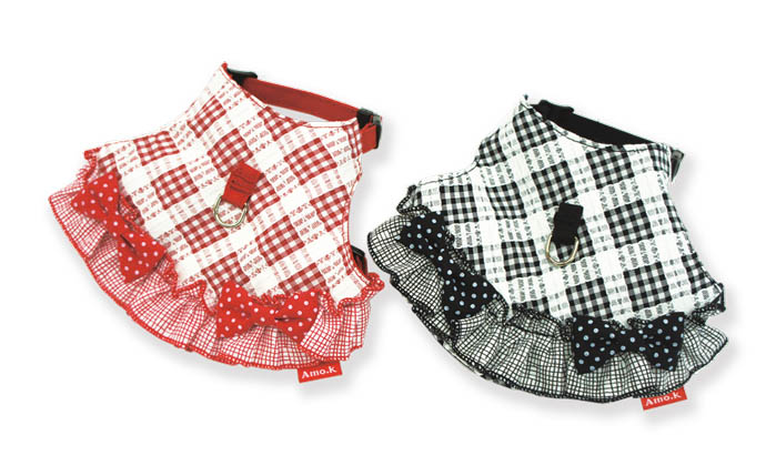 【取扱い終了予定・在庫限り】Baby Amo.k ハーネス ブロック チェック M ブラック