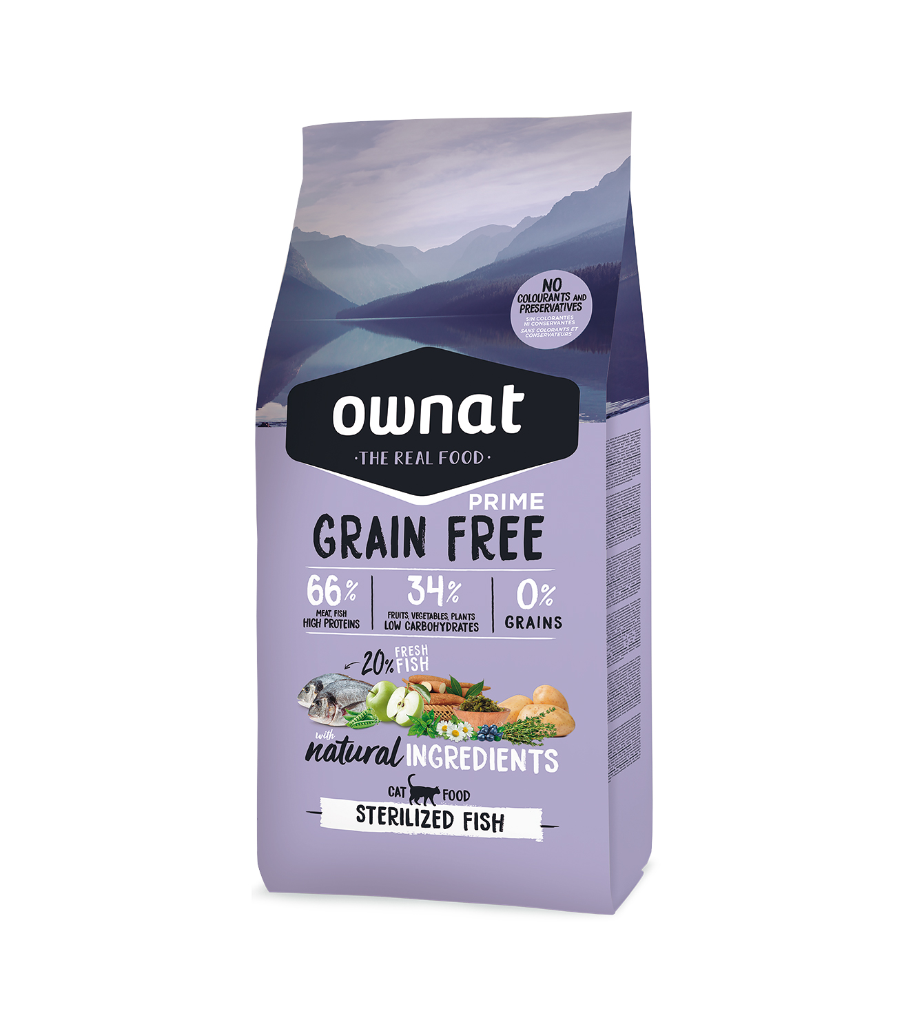 【専】OWNAT GRAIN FREE PRIME 避妊去勢 フィッシュ キャット 1kg